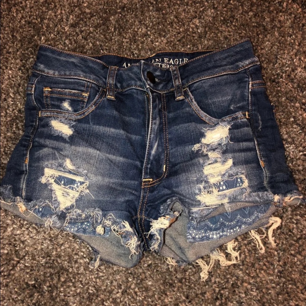 AEO Hi-Rise Shortie Shorts